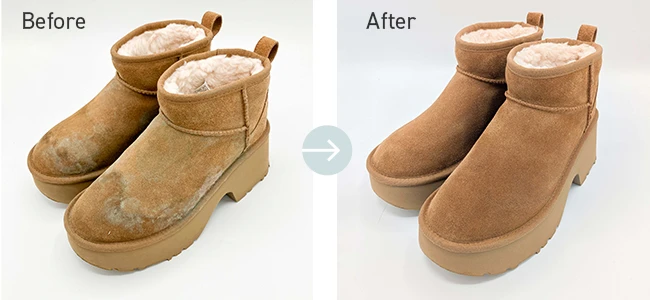 オゾン水クリーニングのBefore/After