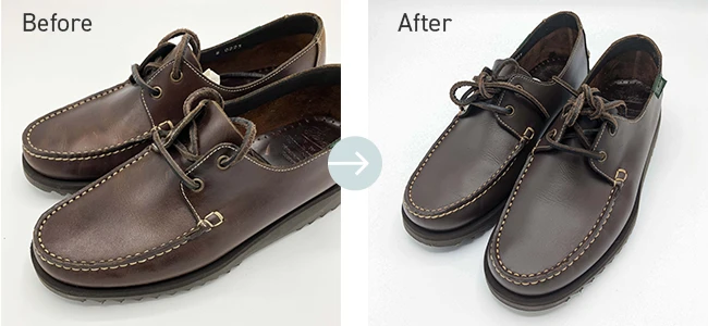 オゾン水クリーニング+全体補色のBefore/After